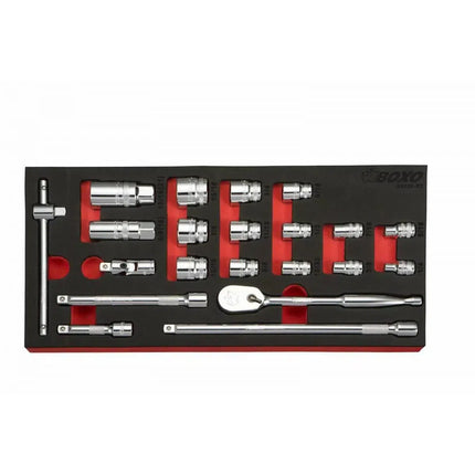 BoxoUSA SAE 6-Point Master Tool Set | Starter, 130-Pieces S6MTS-1