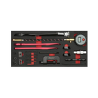 BoxoUSA 21-Piece Specialty Moto Tool Set | 1/3 Drawer EVA Foam BX936-R