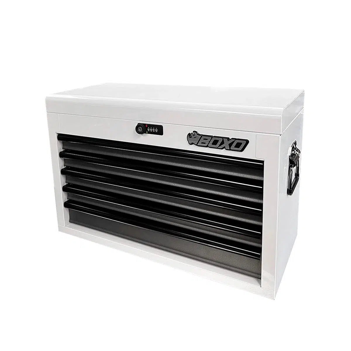 Boxo Tools Ecc26501l-sbk 26" 5-Drawer Portable Steel Tool Box Black Boxo Tools Ecc26501l-sbk 26" 5-Drawer Portable Steel Tool Box Black