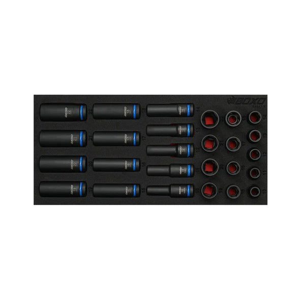 EVNNE  everline ラキドロ  パクハンビン　セット 26-Piece 1/2'' Drive 6-Point Metric Impact Socket Set | 1/3rd EVA