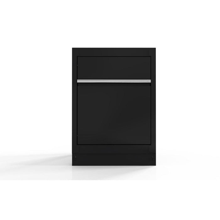 BoxoUSA-26" Recycle Bin Cabinet with Aluminum Handle, Dark Grey-[product_sku]