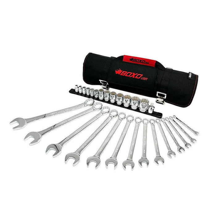 BoxoUSA-28-Piece SAE Tool Roll | Fits In Off-Road Roll PA916 or PA917-[product_sku]