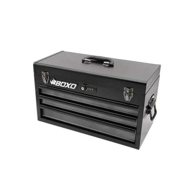 BoxoUSA 3-Drawer Hand Carry Tool Box | No Trim ECC20301L-SBK1