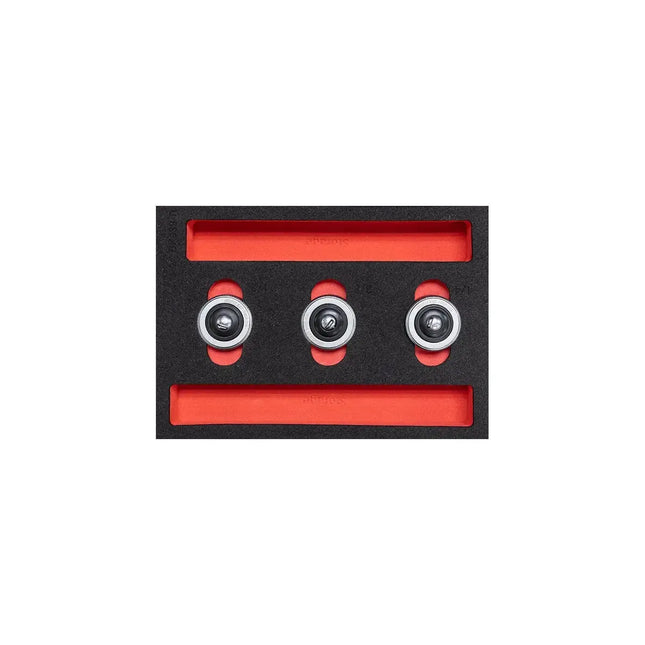 BoxoUSA 3-Piece One-Hand Reversible Fingertip Ratchet Set | 1/9 Drawer EVA Foam BX939-R