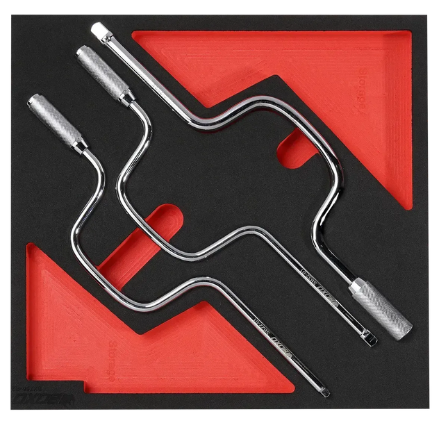 BoxoUSA 3-Piece Speed Wrench Set BX756-R2