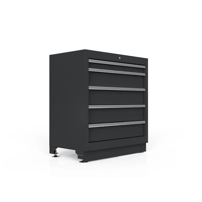 BoxoUSA 34" 5 Drawer Cabinet w/o Alu. Trims MST34A051-RBK-1