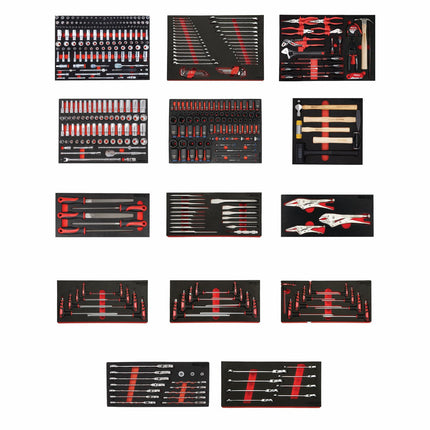 BoxoUSA-452-Piece Metric and SAE Superior Master EVA Foam Tool Set-MTS-3