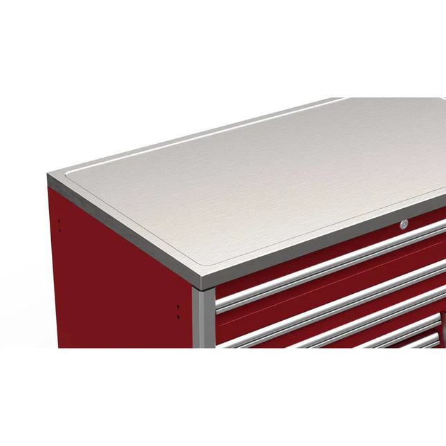 BoxoUSA 54" Polished Stainless Steel Tool Box Worktop P-WTS-ATA54