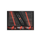 BoxoUSA 59-Piece Metric & SAE Combination Wrench and Key Set | 3/3 Drawer EVA Foam BX247A-R2