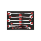BoxoUSA 6-Piece Metric Extra Long Combination Wrench Set | 3/3 Drawer EVA Foam BX932-R2