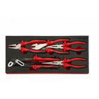 BoxoUSA 6-Piece Pliers & Adjustable Wrench Set | 1/3 Drawer EVA Foam BX043-R