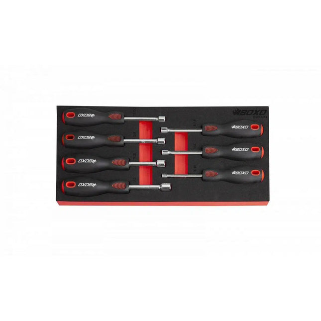 7-Piece SAE Nut Driver Set with Hollow Shaft | 1/3rd EVA Foam-BoxoUSA