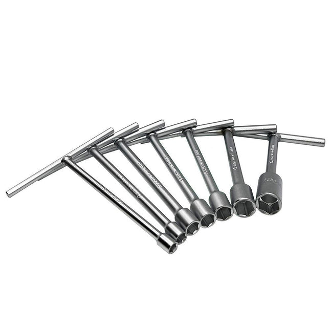 BoxoUSA-7-Piece Short T-Handle Socket Wrench Set (175mm / 6-3/4")-[product_sku]