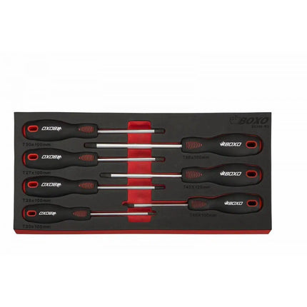 BoxoUSA 7-Piece Torx Screwdriver Set | 1/3rd EVA Foam BX239-R2