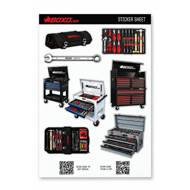 8-Piece BoxoUSA Product Sticker Sheet-BoxoUSA