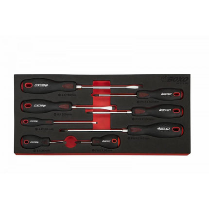 BoxoUSA 8-Piece Screwdriver Set | 1/3rd EVA Foam BX238-R2