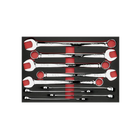 BoxoUSA 9-Piece SAE Extra Long Combination Wrench Set | 3/3 Drawer EVA Foam BX933-R2
