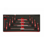 BoxoUSA 9-Piece Torx 2 Way T-Handle Key Set | 1/3rd EVA Foam BX021-R