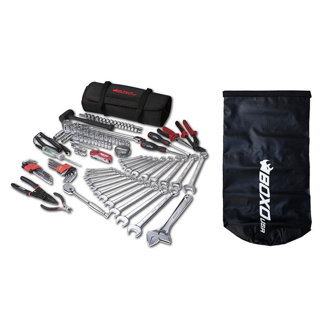 BoxoUSA-Boat Roll | 82-Piece Metric and SAE Marine Tool Roll and Dry Bag-PA922