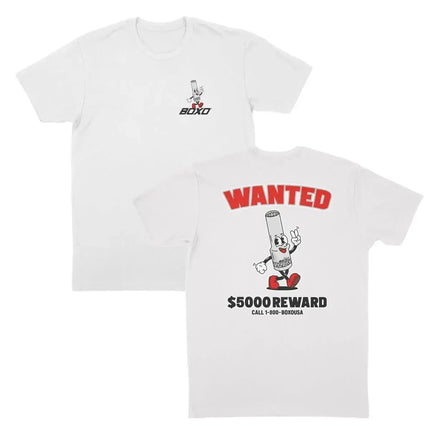 BoxoUSA BoxoUSA Most Wanted Tee | White BXTW-10MM-S