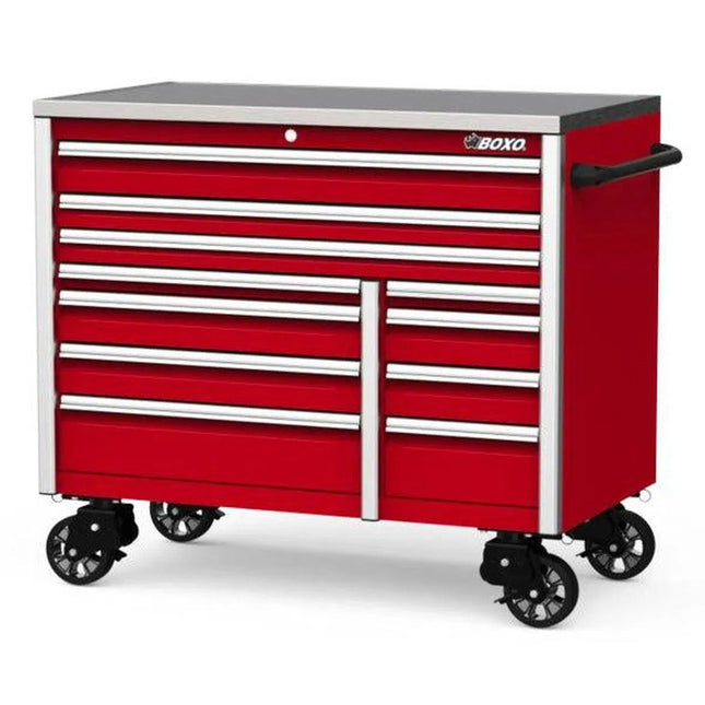 BoxoUSA Elite Series | 54" 11-Drawer Bottom Roll Tool Cabinet | Red ATA540111-R