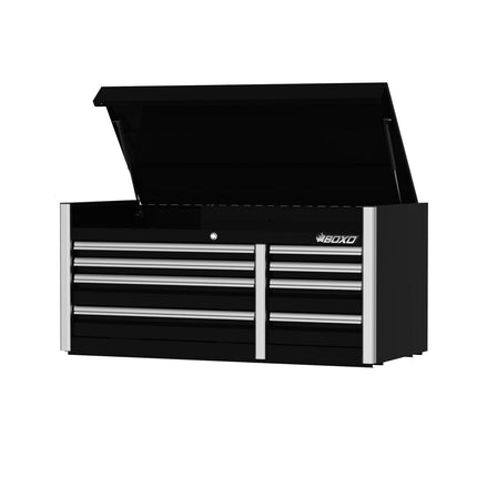BoxoUSA-Elite Series | 54" 8-Drawer Top Garage Box | Black-[product_sku]