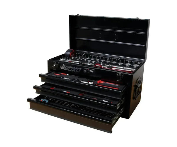 MotoBox | 103-Piece Metric Motorcycle 3-Drawer Hand Carry Tool Box