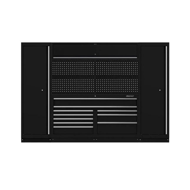 BoxoUSA OSM Pro Series | 116" 9-Piece Professional Organized Storage Modules Build Out | 10-Drawers, 4-Cabinets OSM-B6-S