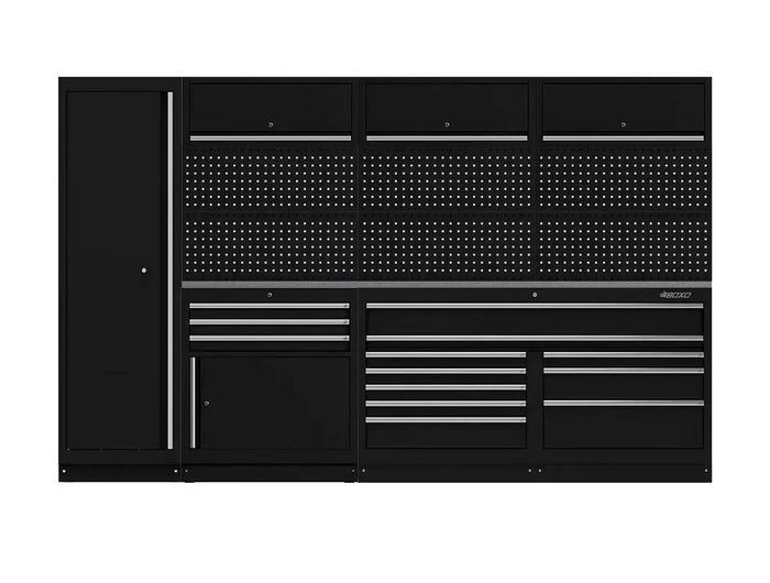 BoxoUSA OSM Pro Series | 126" 11-Piece Professional Organized Storage Modules Build Out | 13-Drawers, 6-Cabinets OSM-B2-S
