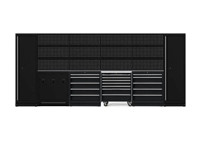 BoxoUSA OSM Pro Series | 160" 20-Piece Professional Organized Storage Modules Build Out | 21-Drawers, 6-Cabinets OSM-B13-S