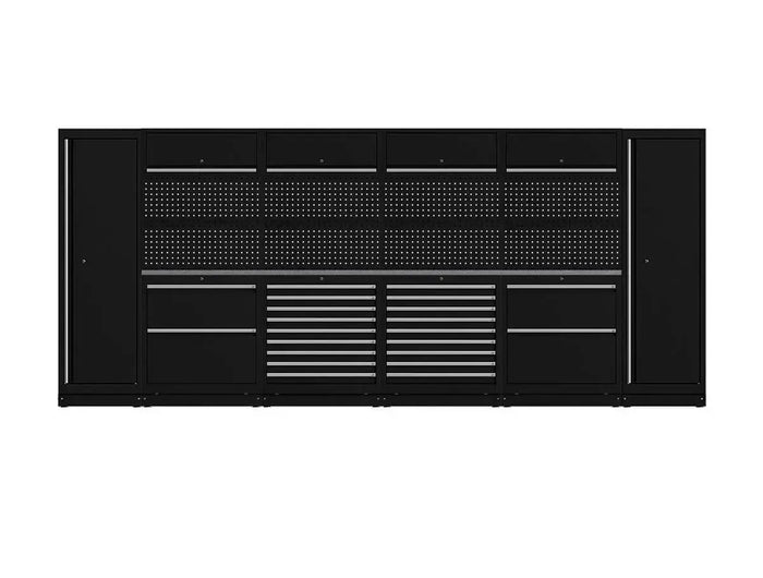 BoxoUSA OSM Pro Series | 160" 20-Piece Professional Organized Storage Modules Build Out | 22-Drawers, 6-Cabinets OSM-B16-S