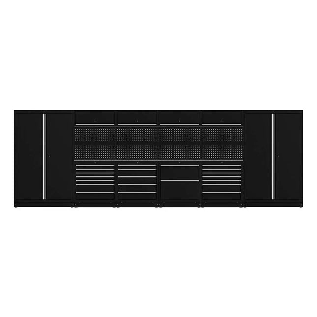 BoxoUSA OSM Pro Series | 224" 18-Piece Professional Organized Storage Modules Build Out | 21-Drawers, 10-Cabinets OSM-B3-S