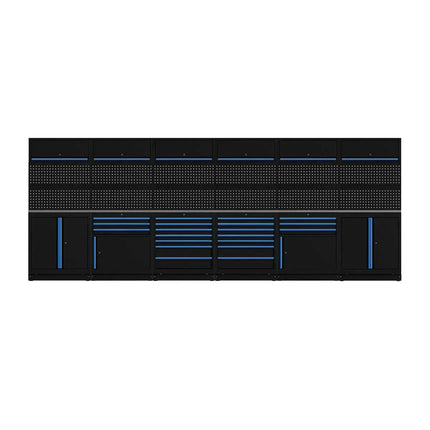 BoxoUSA OSM Pro Series | 204" 26-Piece Professional Organized Storage Modules Build Out | 20-Drawers, 6-Cabinets OSM-B12-B