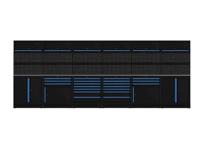 BoxoUSA OSM Pro Series | 204" 26-Piece Professional Organized Storage Modules Build Out | 20-Drawers, 6-Cabinets OSM-B12-B