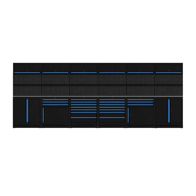 BoxoUSA OSM Pro Series | 204" 26-Piece Professional Organized Storage Modules Build Out | 20-Drawers, 6-Cabinets OSM-B12-B