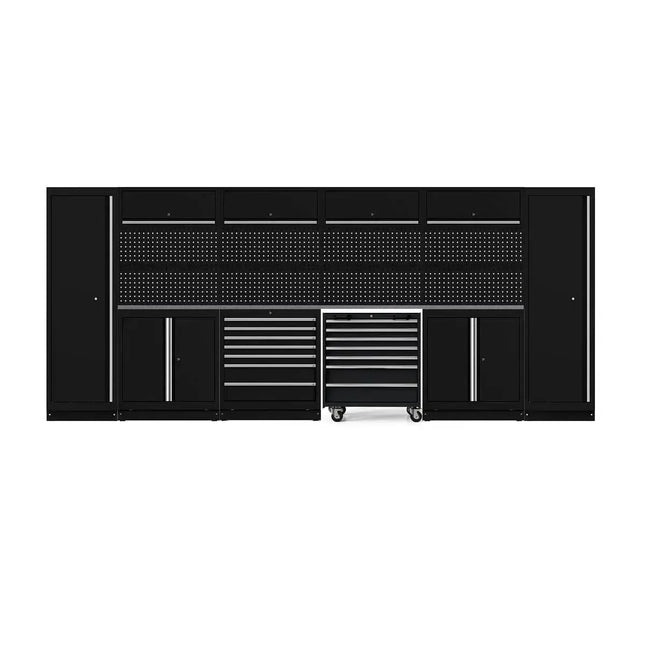 BoxoUSA OSM Pro Series | 184" 21-Piece Professional Organized Storage Modules Build Out | 14-Drawers, 10-Cabinets OSM-B1-S