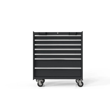 BoxoUSA OSM Pro Series | 34" 7-Drawer Roller Cabinet MST340072-RBK-S