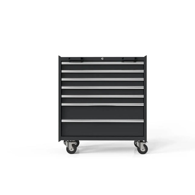 BoxoUSA OSM Pro Series | 34" 7-Drawer Roller Cabinet MST340072-RBK-S