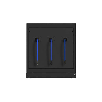 BoxoUSA OSM Pro Series | 34" Oil, Air, and Electrical Reel Cabinet MST34A10AGW-BK