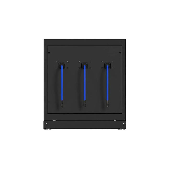 BoxoUSA OSM Pro Series | 34" Oil, Air, and Electrical Reel Cabinet MST34A10AGW-BK