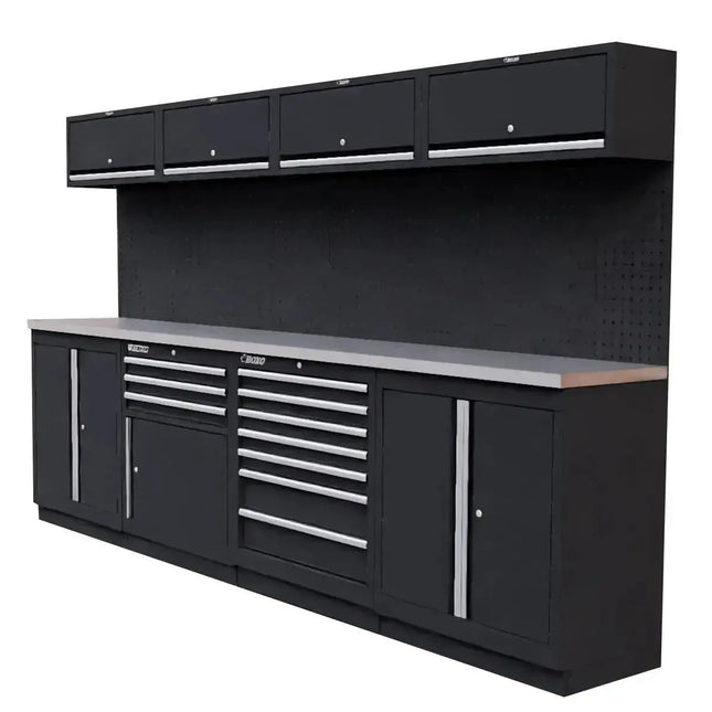 BoxoUSA OSM Series | 104" 20-Piece Professional Organized Storage Modules Build Out | 10-Drawers, 7-Cabinets OSM-R20