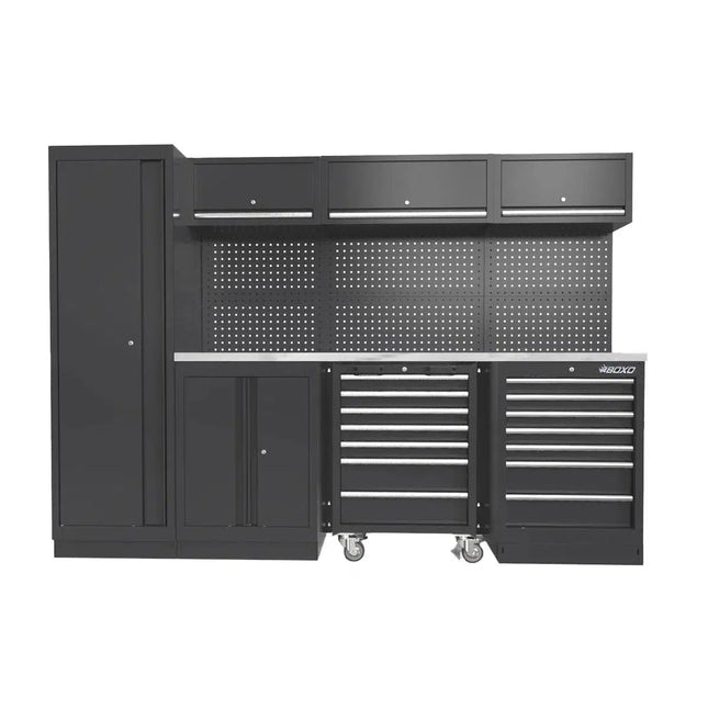 BoxoUSA OSM Series | 110" 19-Piece Professional Organized Storage Modules Build Out OSM-L1