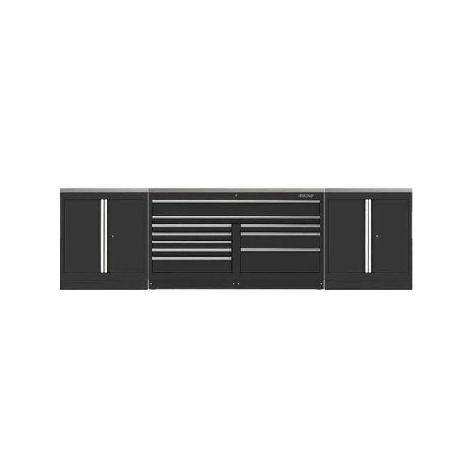 BoxoUSA OSM Series | 136" 6-Piece Professional Organized Storage Modules Build Out OSM-L136