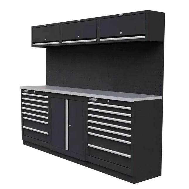 BoxoUSA OSM Series | 78" 14-Piece Professional Organized Storage Modules Build Out | 14-Drawers, 4-Cabinets OSM-R14