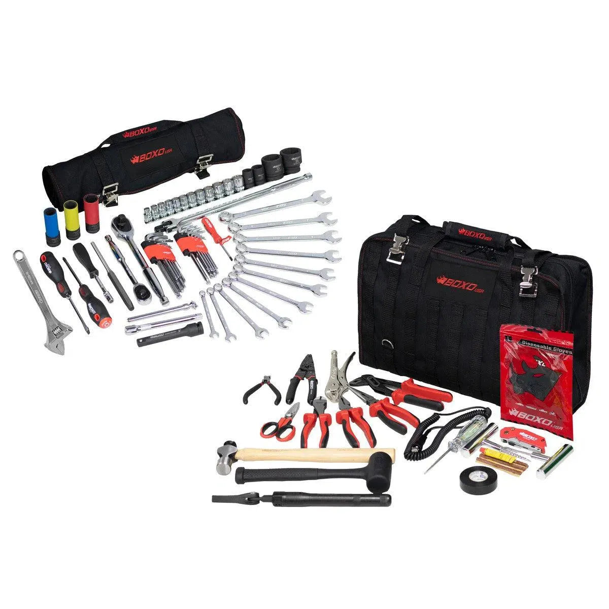 BoxoUSA Off-Road Bag 80-Piece Off-Road Tool Bag and Tool Roll