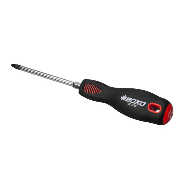 BoxoUSA Pozi Screwdriver PZ2 x 100mm with Hex Bolster 1001220