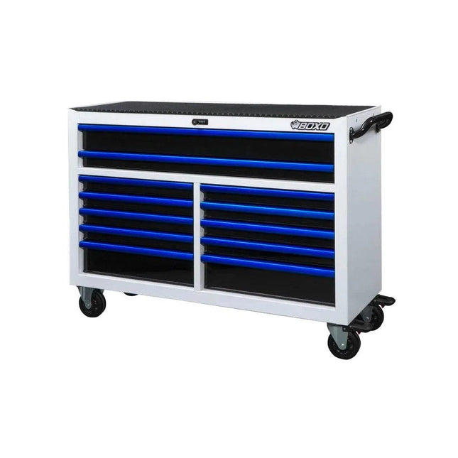 BoxoUSA Pro Series | 53" 12-Drawer Rolling Tool Box UAT530121-W-B