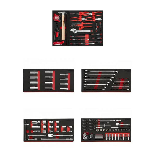 BoxoUSA SAE 6-Point Master Tool Set | Starter, 130-Pieces S6MTS-1