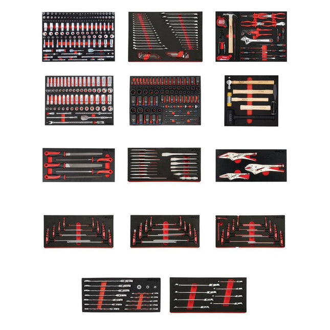 BoxoUSA Superior Master Tool Set | 452-Piece Metric and SAE Master EVA Foam Tool Set MTS-3