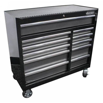 BoxoUSA Tech Series | 41" 11-Drawer Bottom Roll Tool Chest | Gloss Black BT411111-BK